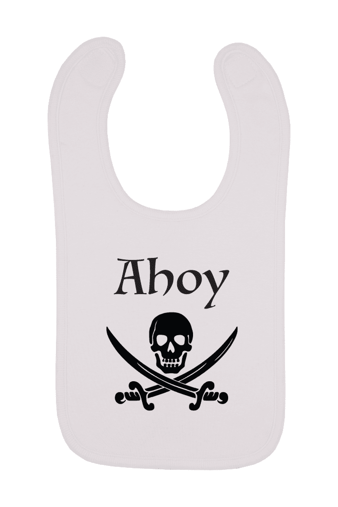 Ahoy Pirate Baby Bib